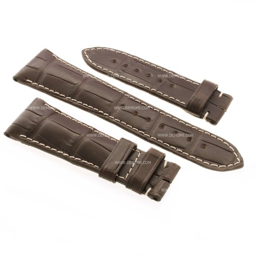Longines Cinturino Alligatore Marrone Opaco 25/20 mm Heritage Avigation Lindbergh Military