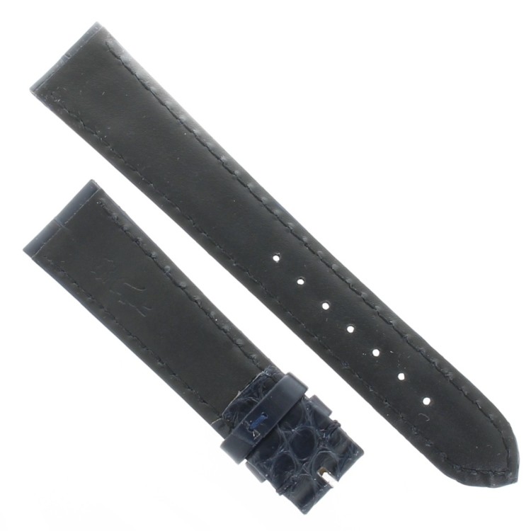Cinturino Sartoriale Alligatore Blu Opaco 19/16 mm B45N classico.