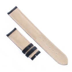 Cinturino Sartoriale Stampa Alligatore Nero Opaco 17/16 mm B40B corto 2