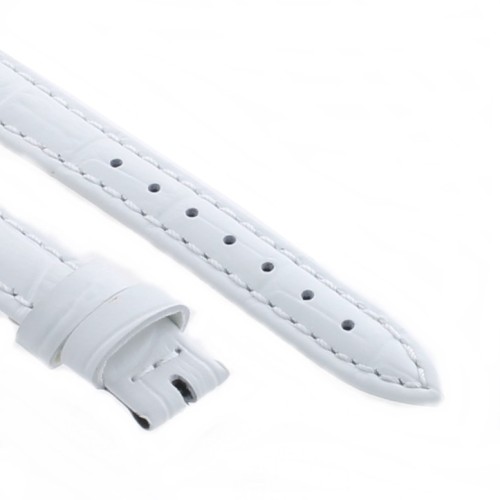 Cinturino Stampa Alligatore Bianco opaco 14/12 mm B37B classico