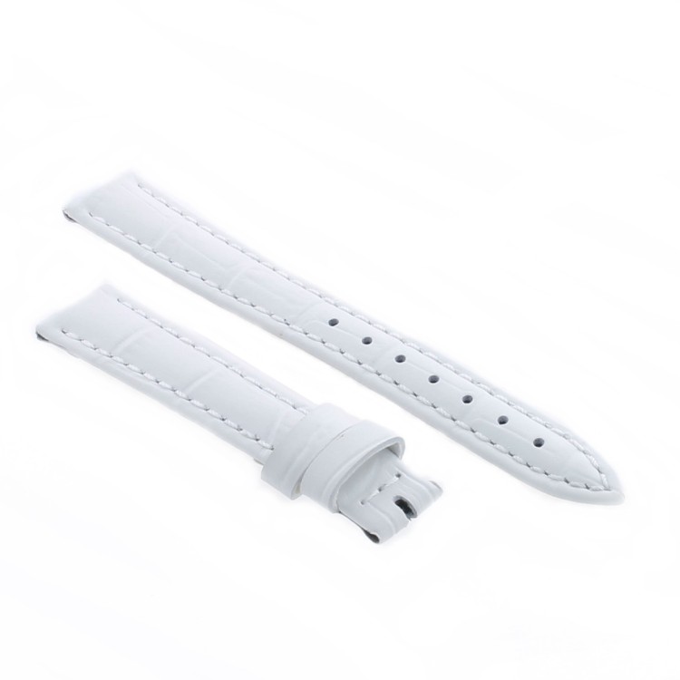 Cinturino Stampa Alligatore Bianco opaco 14/12 mm B37B classico