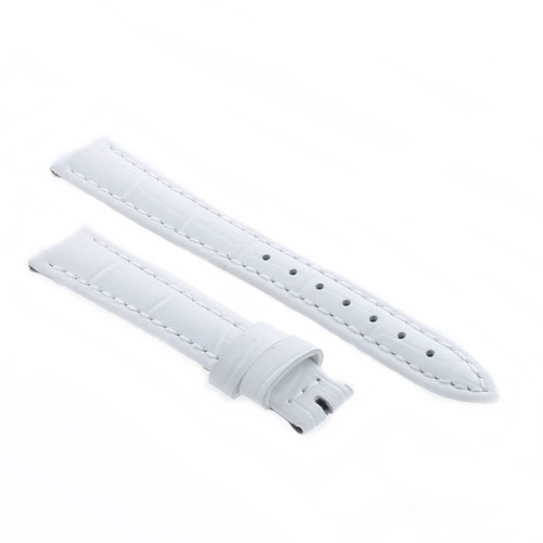 Cinturino Stampa Alligatore Bianco opaco 14/12 mm B37B classico