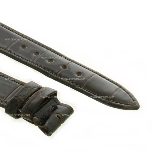Longines Cinturino Vintage Alligatore Marrone Lucido 18/16 mm spessore 3 mm