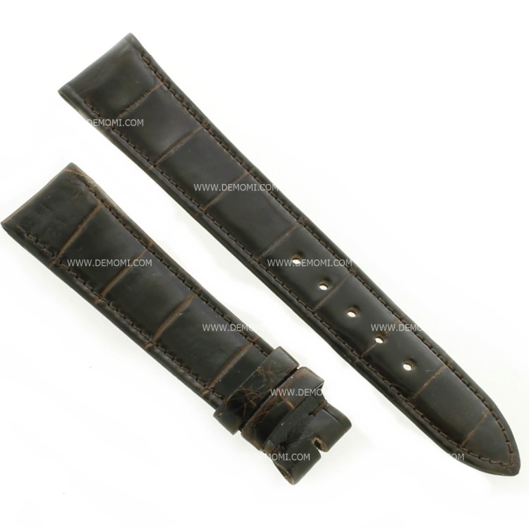 Longines Cinturino Vintage Alligatore Marrone Lucido 18/16 mm spessore 3 mm
