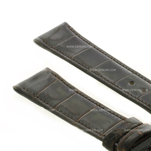 Longines Cinturino Vintage Alligatore Marrone Lucido 18/16 mm spessore 3 mm