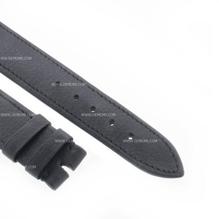 Longines Cinturino Vintage Pelle Nero Opaco 18/16 mm spessore 3,3  mm