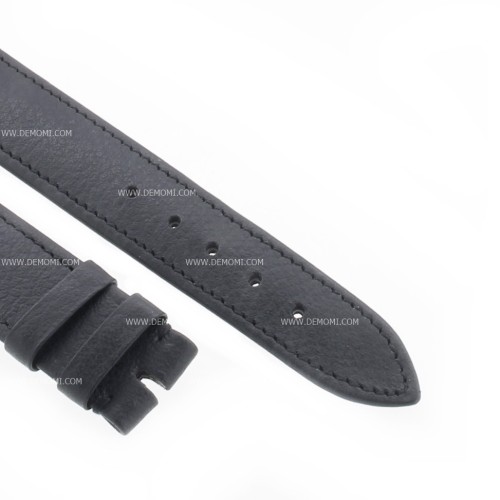 Longines Cinturino Vintage Pelle Nero Opaco 18/16 mm spessore 3,3  mm