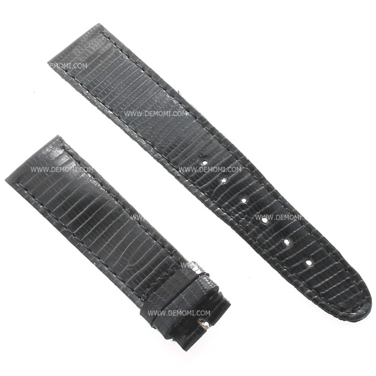 Longines Cinturino Lucertola Nero 20/17mm Vintage anni 60