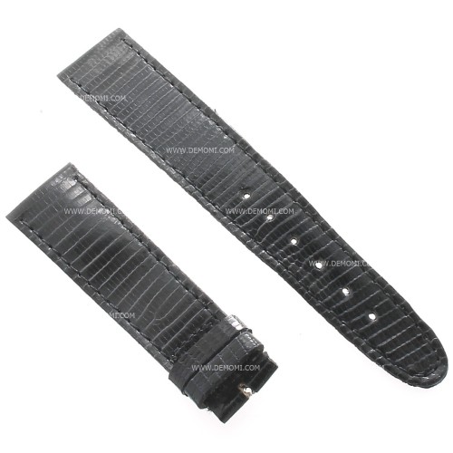 Longines Cinturino Lucertola Nero 20/17mm Vintage anni 60