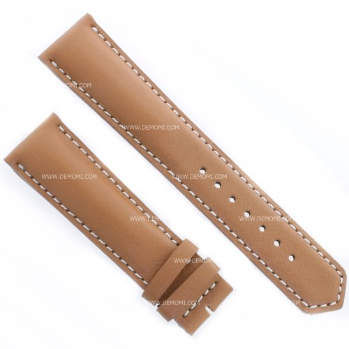 Longines Cinturino Pelle Marrone Gold Opaco cuciture chiare 20/18 mm  Grand vitesse, Conquest e simili