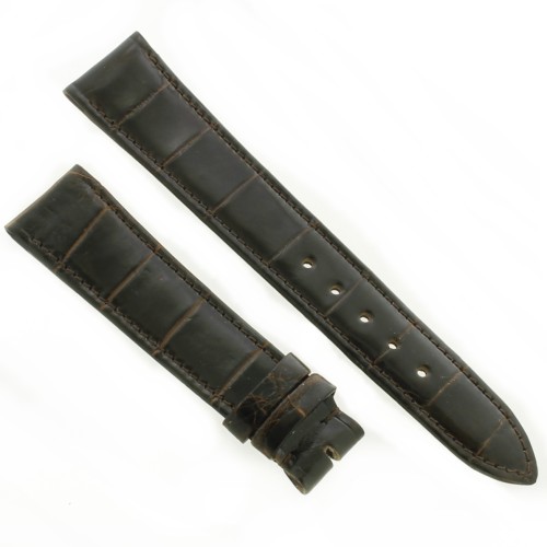 Longines Cinturino Vintage Alligatore Marrone Lucido 18/16 mm spessore 3 mm