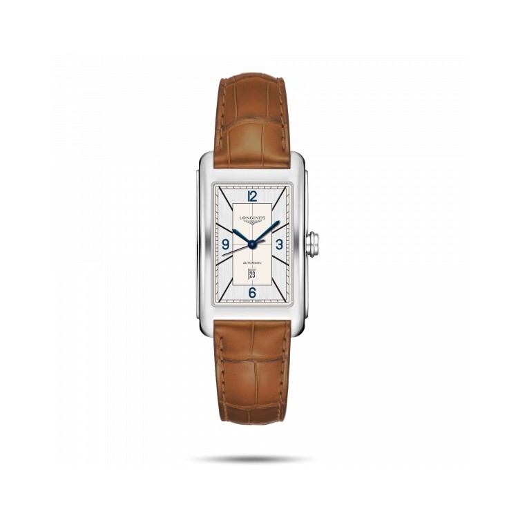 LONGINES DOLCE VITA L5.767.4.73.3 28,20 x 47,00 mm Acciaio Automatico Cinturino Marrone.