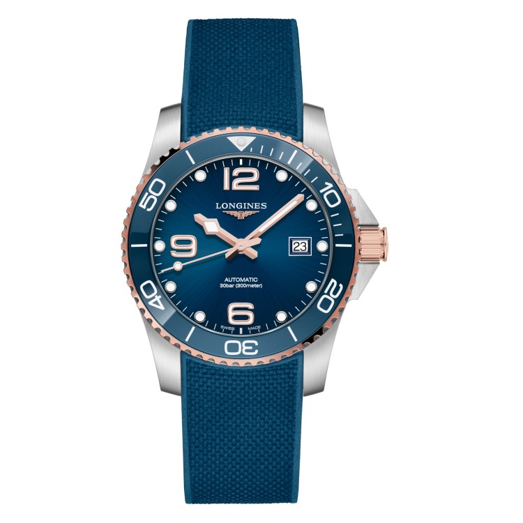 LONGINES HydroConquest Ceramic L3.781.3.98.9 PVD Automatico 41 mm Nero.