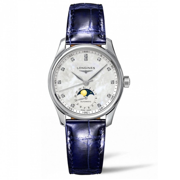 LONGINES MASTER COLLECTION L2.409.4.87.0 Fasi Lunari Automatico 34  mm