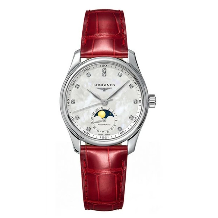 LONGINES MASTER COLLECTION L2.409.4.87.2  Fasi Lunari Automatico 34  mm