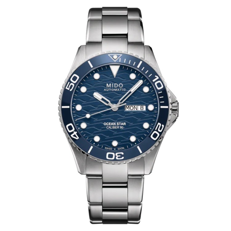 MIDO Ocean Star 200C M042.430.11.041.00 Automatico in Acciaio e Ceramica 42,5 mm Blu.