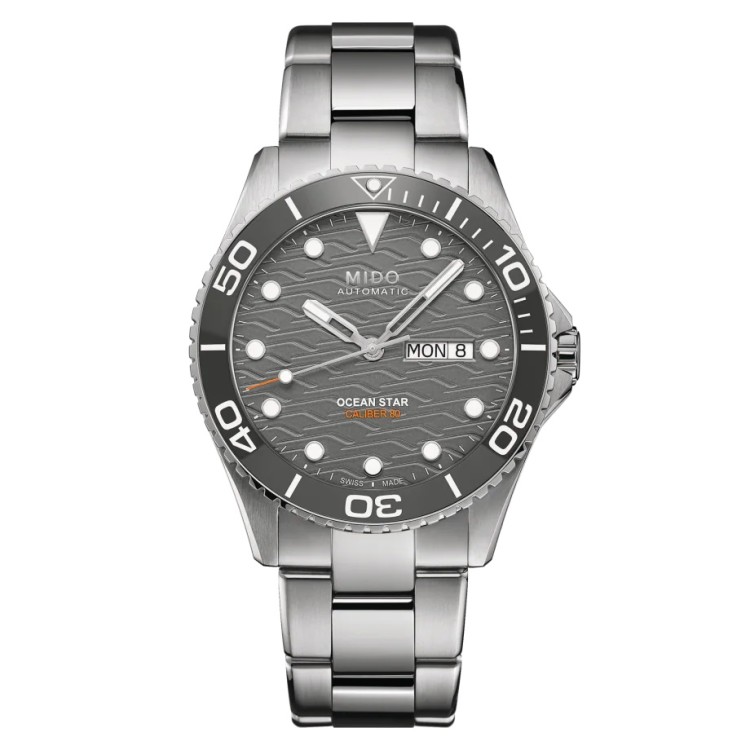 MIDO Ocean Star M042.430.11.081.00 Automatico in Acciaio e Ceramica 42,5 mm Grigio
