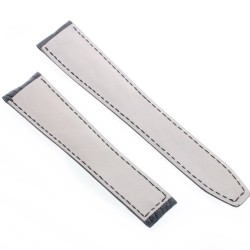 Tag Heuer Cinturino Monaco Alligatore Nero Aftermarket Compatibile 22/18 mm misura XL colore non omogeneo 2