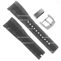 Zenith Cinturino Caucciù Nero 27.00.2318.642 FA Nero 23/18 mm Defy 03.0526.400 e simili .