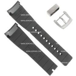 Zenith Cinturino Caucciù 27.00.2118.642 Nero 21/18 mm attacco integrato per Defy 03.0516.685 2