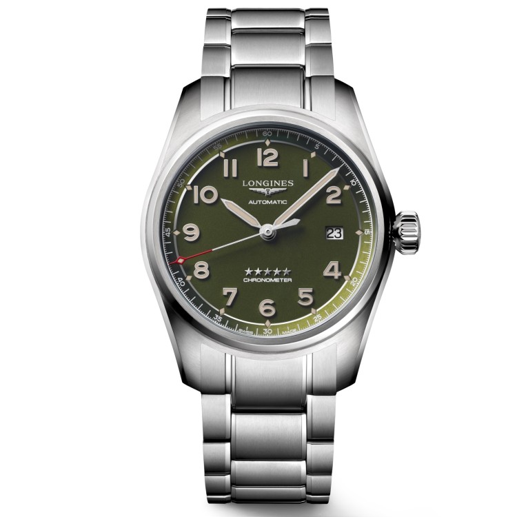 LONGINES SPIRIT L3.810.4.03.6 Acciaio 40 mm Automatico Verde.
