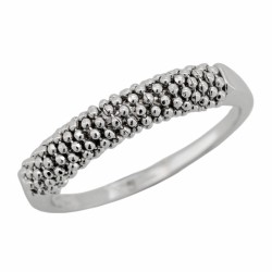 Anello Diamantato Oro Bianco 750 18 kt 4,2 gr