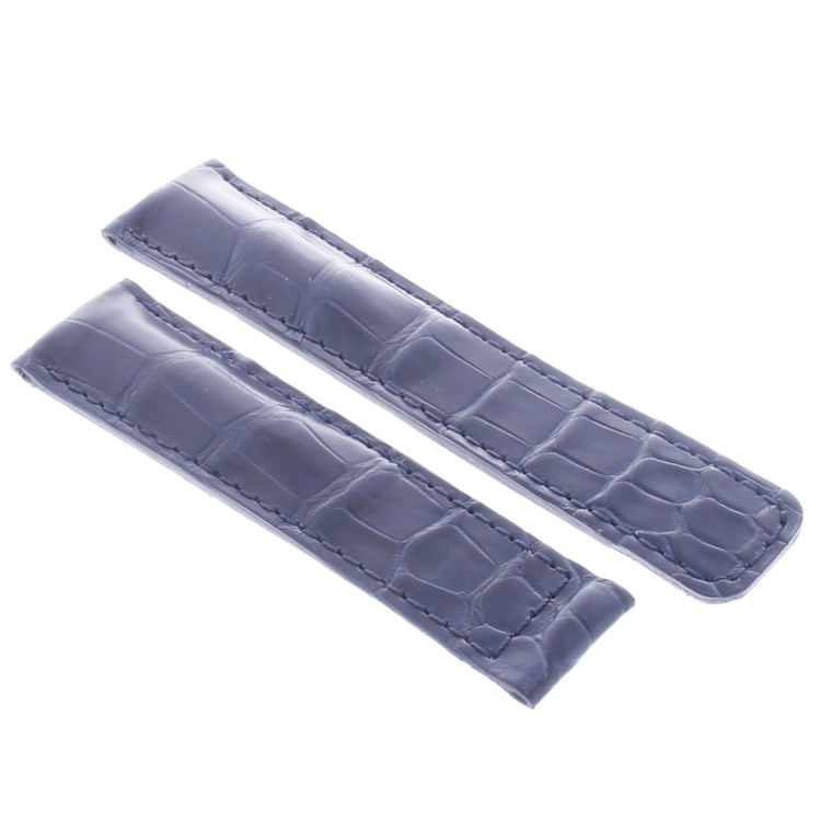 Tag Heuer Cinturino Aftermarket Compatibile Carrera Alligatore Blu 20/18 mm