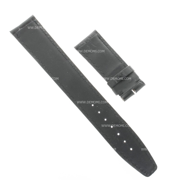 Cinturino IWC Portoghese Aftermarket Compatibile Alligatore Nero 20/18 mm deployante 53/135