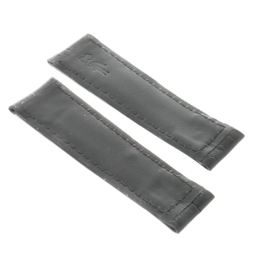 Cinturino Rolex Aftermarket Compatibile Alligatore Nero opaco 19/16 mm B40N per Cellini