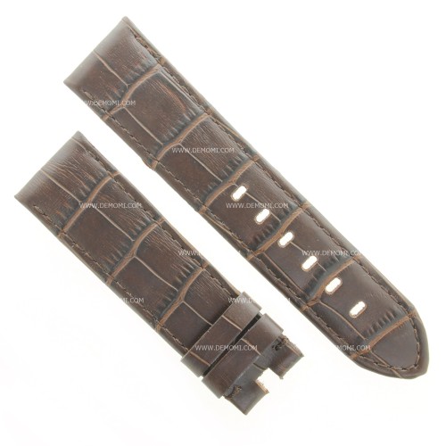 Montblanc Timewalker Cinturino Aftermarket Compatibile Stampa Alligatore Marrone 22/20 mm B45B