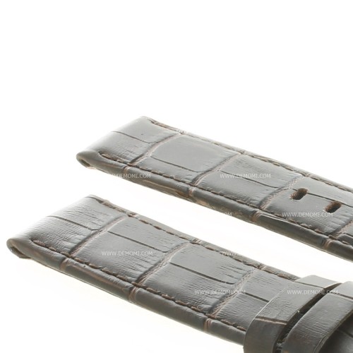 Montblanc Timewalker Cinturino Aftermarket Compatibile Stampa Alligatore Marrone 22/20 mm B45B