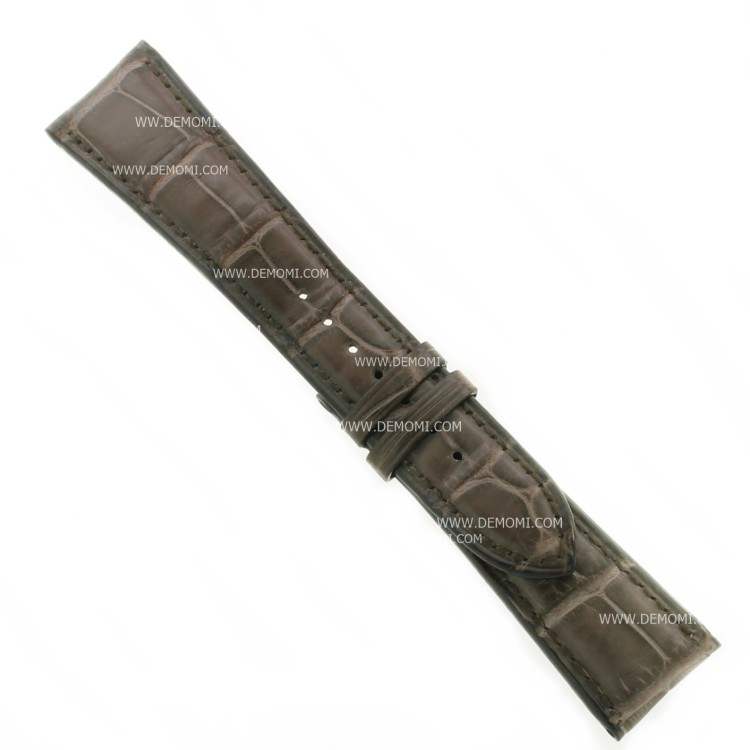 Zenith Cinturino Alligatore Marrone opaco 17/23 mm 23.491