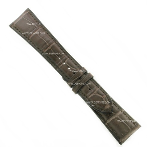 Zenith Cinturino Alligatore Marrone opaco 17/23 mm 23.491