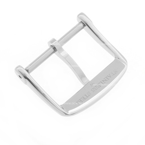 Longines Fibbia ardiglione acciaio - steel pin buckle 12 mm.
