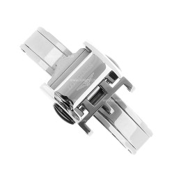 Longines Chiusura Déployante Doppia acciaio 12 mm  - fits any leather strap 2