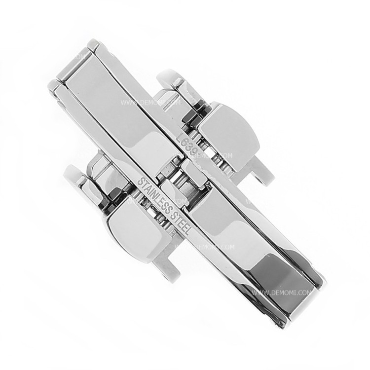 Longines Chiusura Déployante Doppia acciaio 12 mm  - fits any leather strap