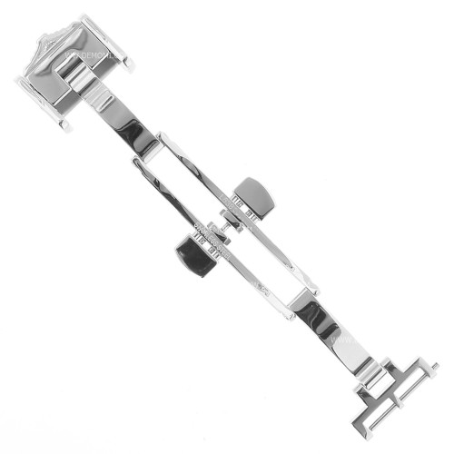 Longines Chiusura Déployante Doppia acciaio 12 mm  - fits any leather strap