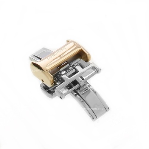 Longines Chiusura Déployante Doppia in Acciaio PVD rose gold 18 mm - fits any leather strap