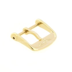 Longines Fibbia ardiglione acciaio PVD Yellow Gold plated steel pin buckle 14 mm  2