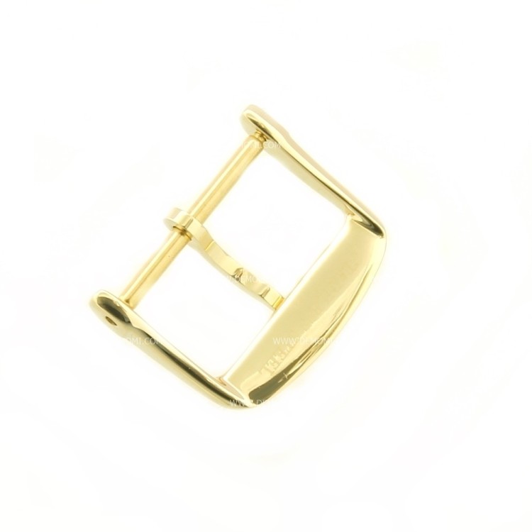  Longines Fibbia ardiglione acciaio PVD Yellow Gold steel pin buckle L649101659 18mm 