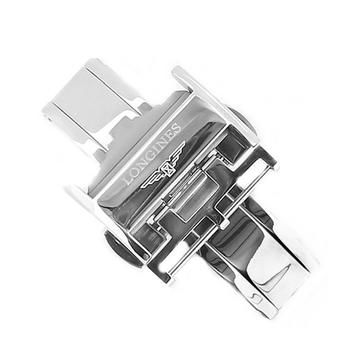 Longines 20 mm L639119748 steel Double deployant clasp