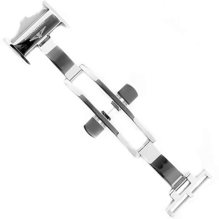 Longines 20 mm L639119748 steel Double deployant clasp
