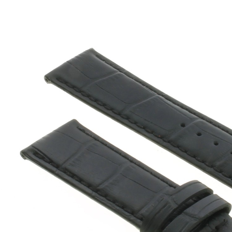 Cinturino Stampa Alligatore Nero opaco 22/20 mm B4B classico