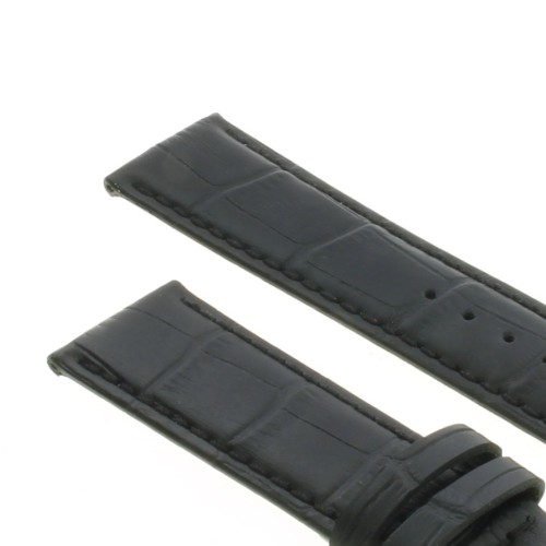 Cinturino Stampa Alligatore Nero opaco 22/20 mm B4B classico
