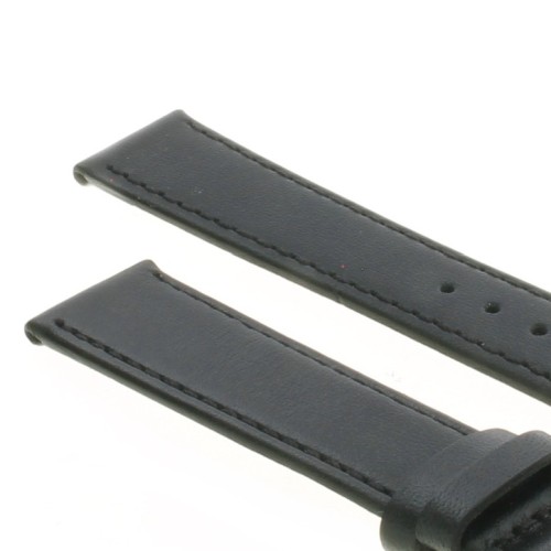Cinturino Pelle Vitello Nero 20/18 mm B30B classico piatto