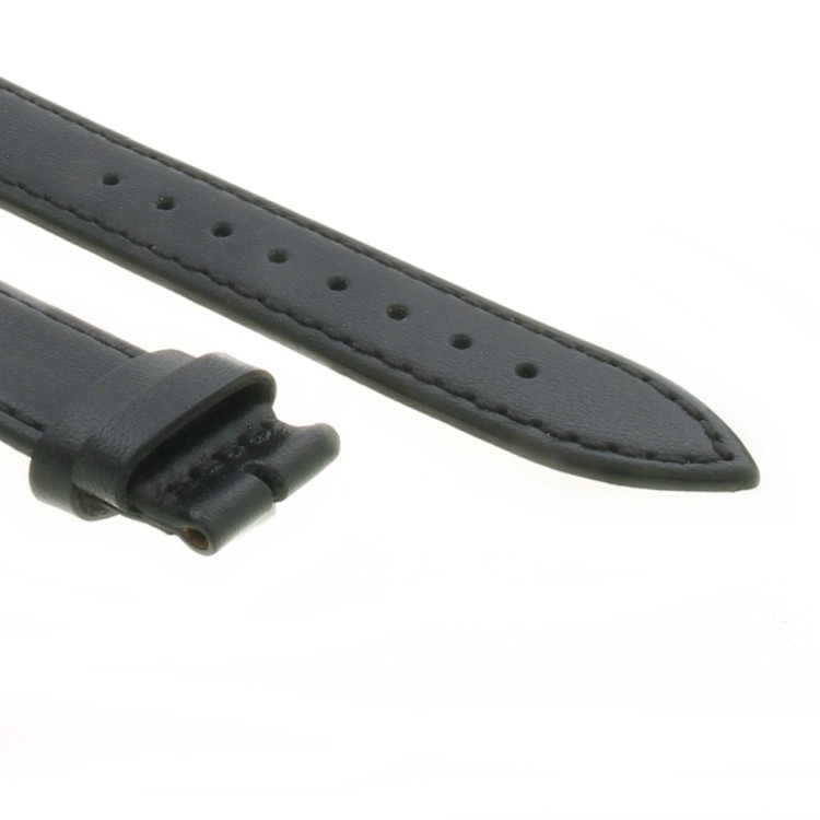 Cinturino Pelle Vitello Nero 20/18 mm B30B classico piatto