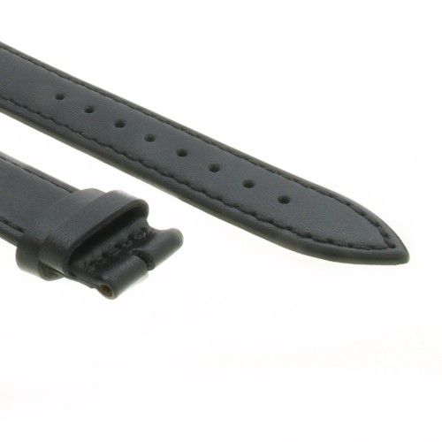 Cinturino Pelle Vitello Nero 20/18 mm B30B classico piatto