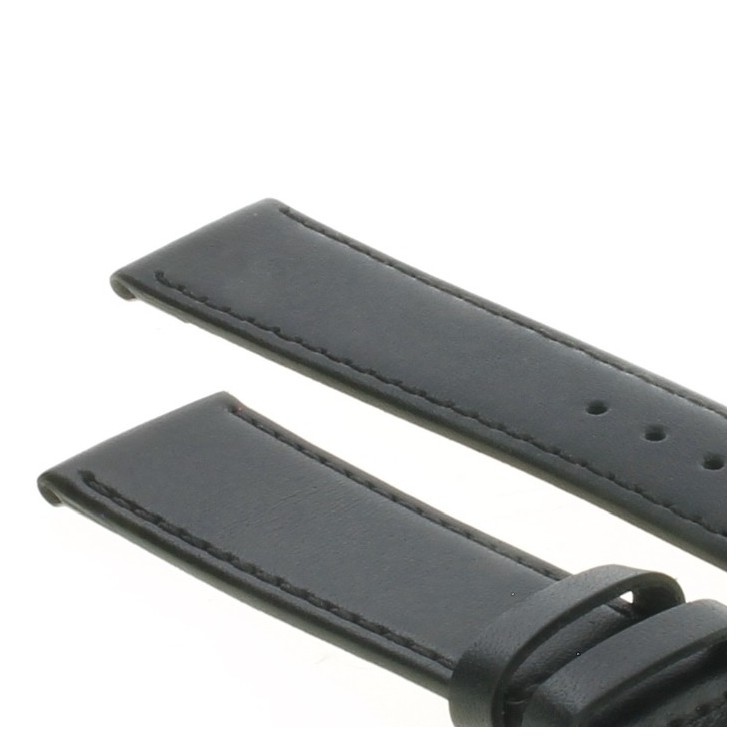 Cinturino Pelle Vitello Nero 18/16 mm B30B classico piatto