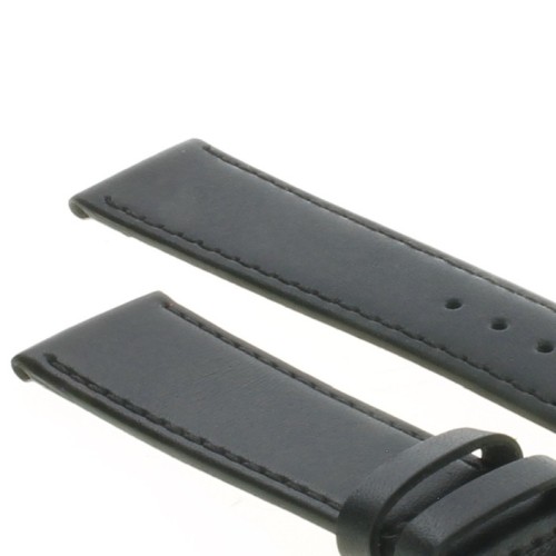 Cinturino Pelle Vitello Nero 18/16 mm B30B classico piatto