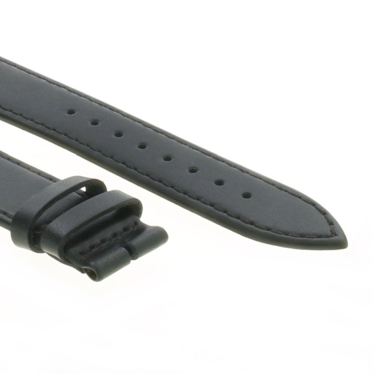 Cinturino Pelle Vitello Nero 18/16 mm B30B classico piatto